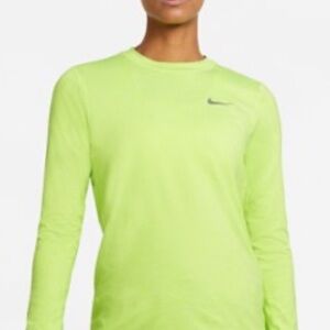 Nike Neon Yellow Dri-Fit Long Sleeve
